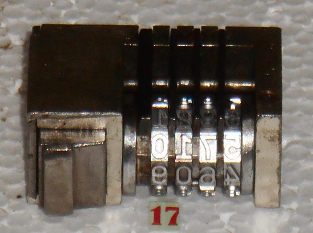WMA Reverse Letterpress Numbering machine | 17