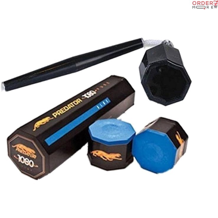1080 Pure Performance Chalk 5 Count with Octagonal Holder for Billiards