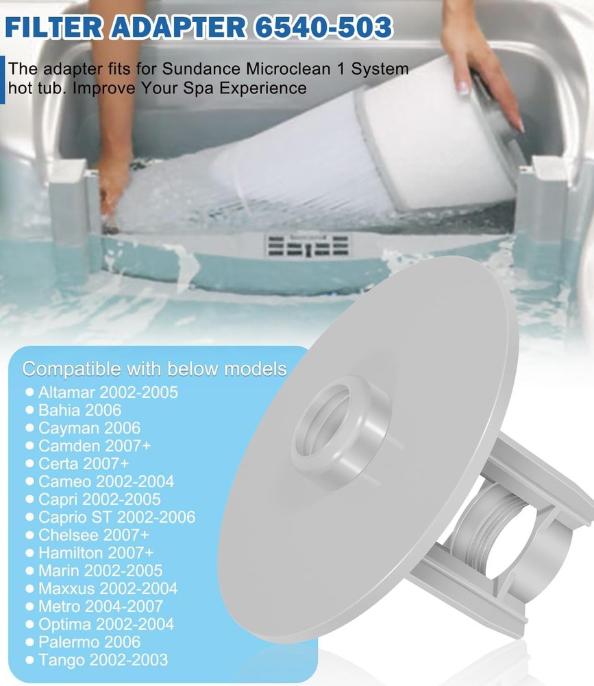 6540-503 Filter Adapter Compatible with Sundance Spas MicroClean Filter 6540-501
