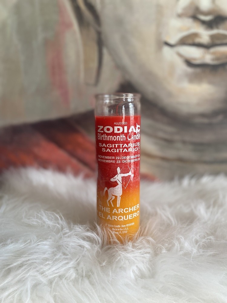 Sagittarius zodiac candle