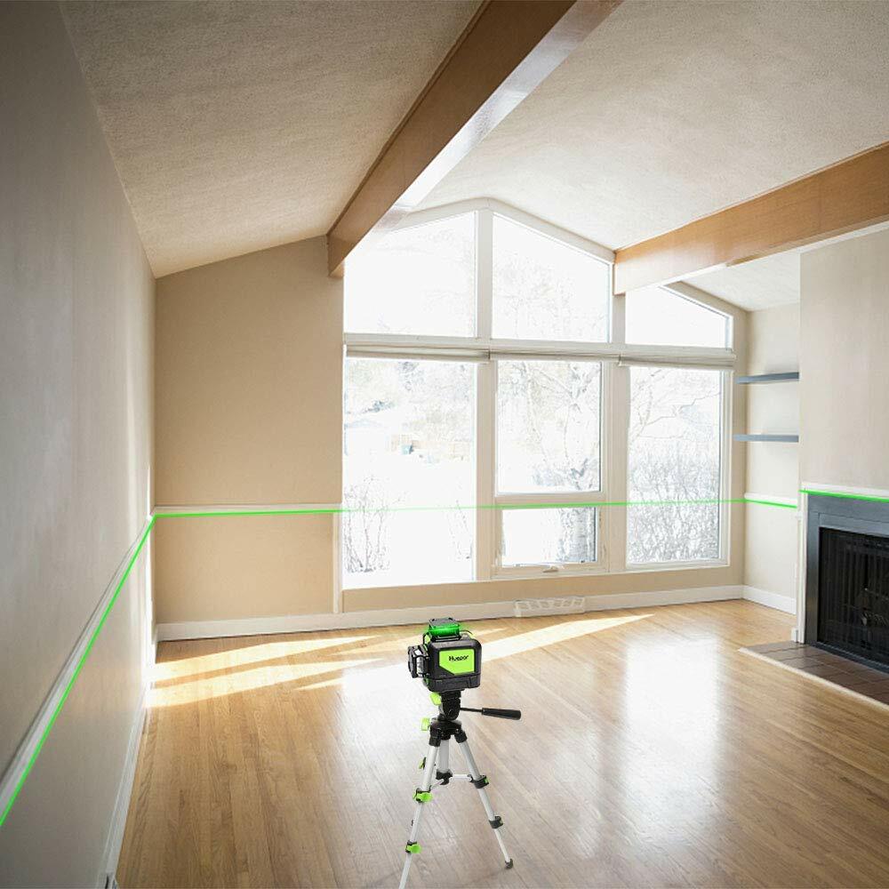 Huepar Lightweight Adjustable Tripod Portable for Self Leveling Cross Line Laser