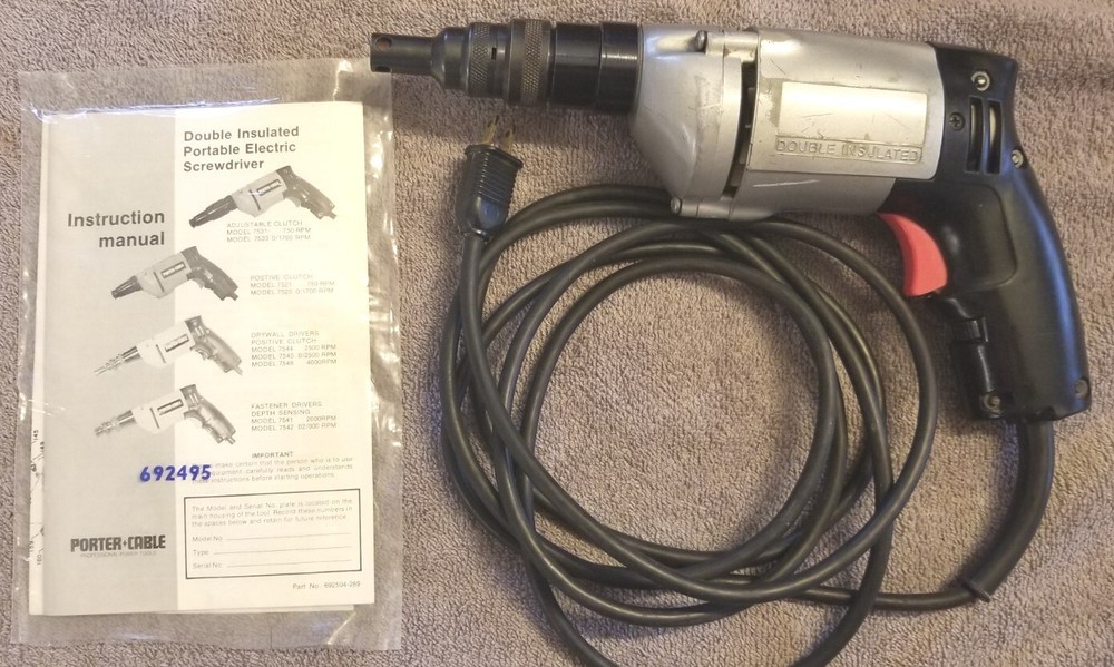 Vintage Porter-Cable Model 7545 EHD Drywall Driver