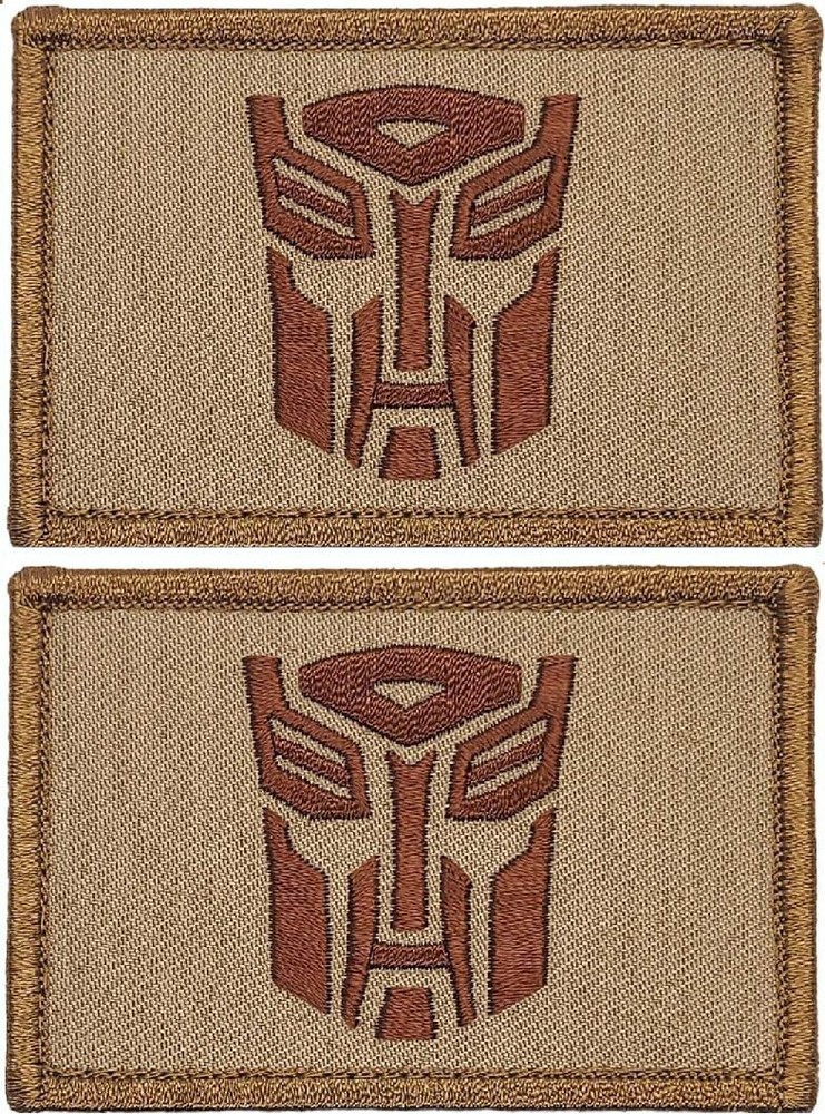 TRANSFORMERS Autobot Embroidered Morale Patch | 2PC Bundle  -3" X 2" HOOK BACK