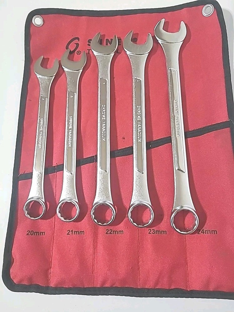 Sunex Tools 9605M 5 Piece Raised Panel Metric Combination Wrench Tool Set