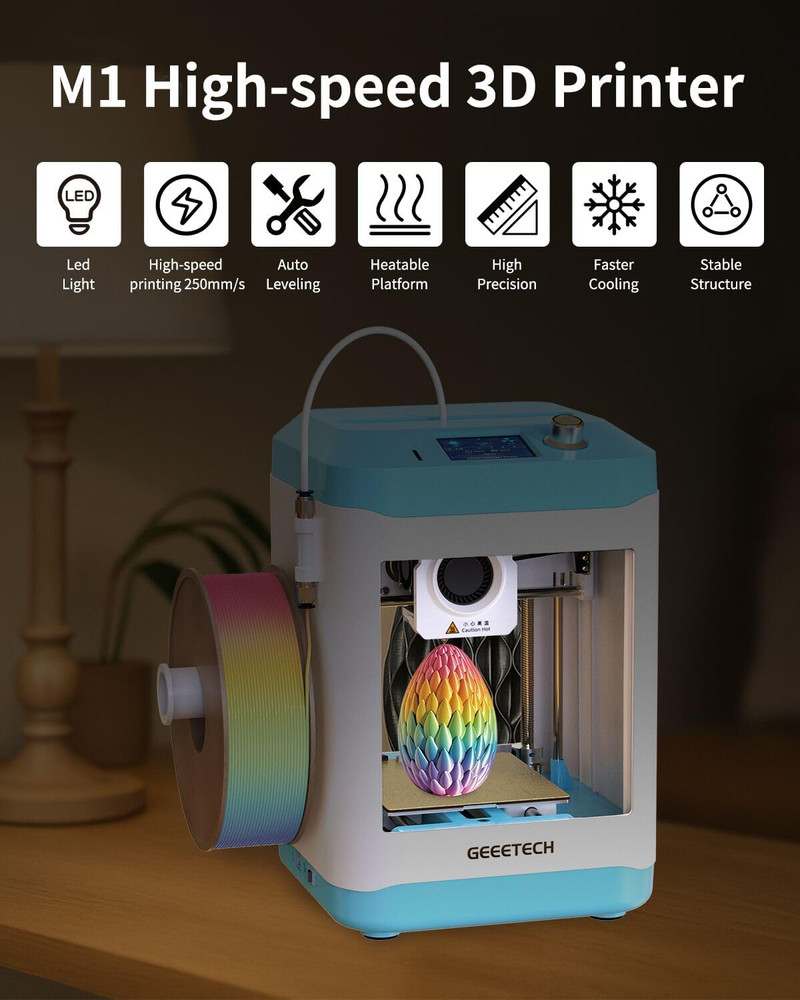 Mini 3D Printer for Kids & Beginners - Complete Starter Kit with Filament