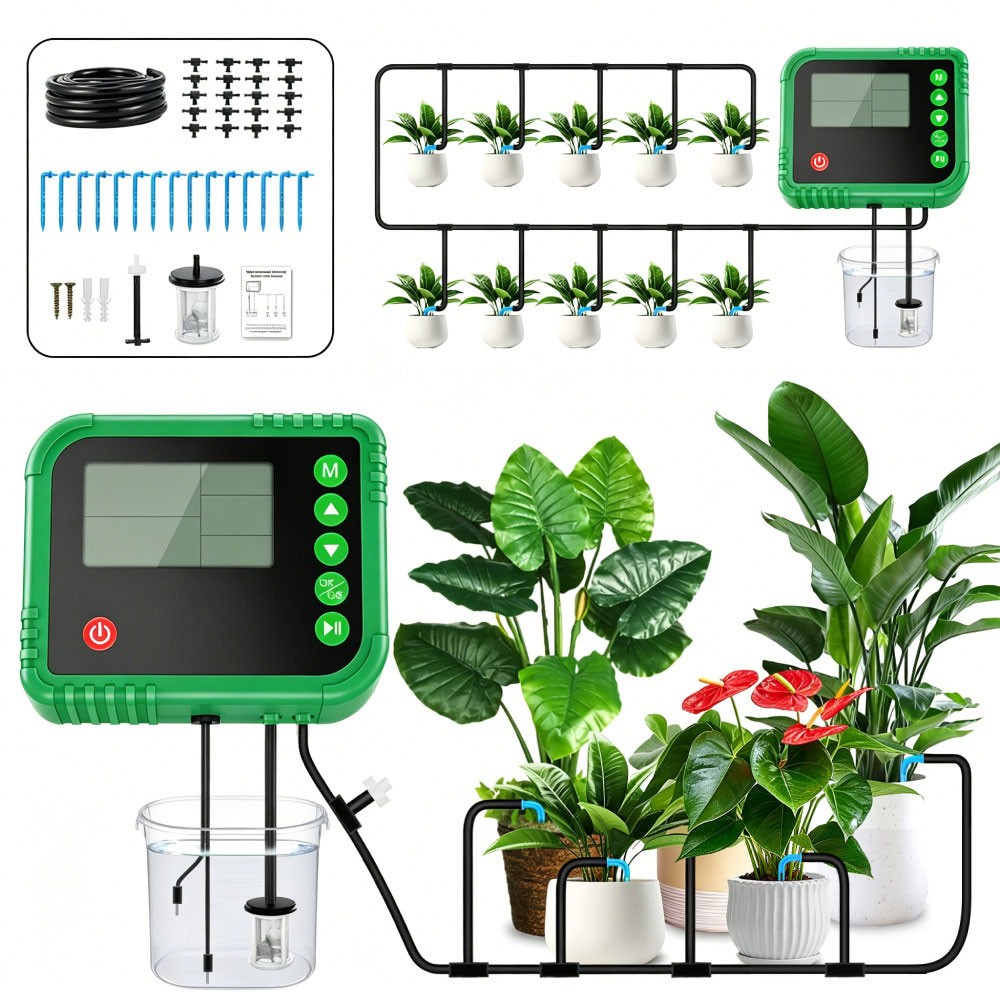 NEW HOT Solar Automatic Irrigation System Plant Watering System Kit with Timer