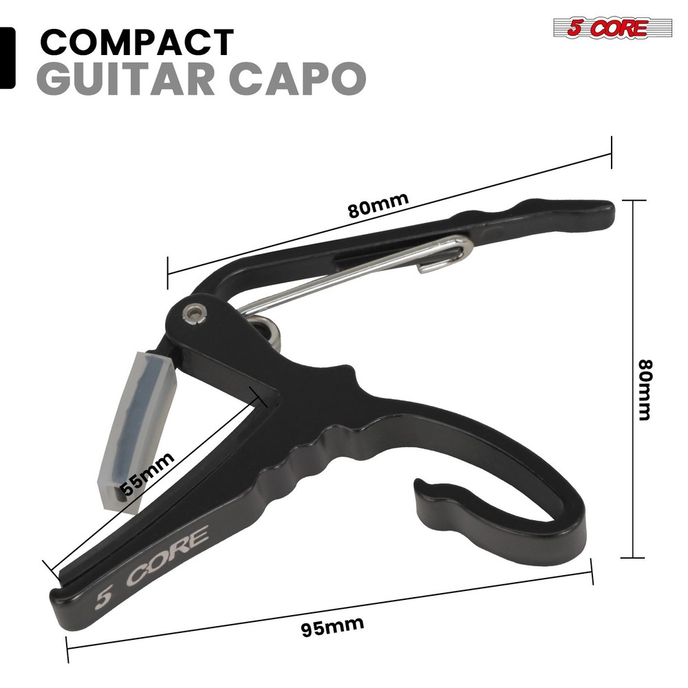 5 Core Guitar Capo Quick Change Acoustic Electric String Clip Banjo Mandolin