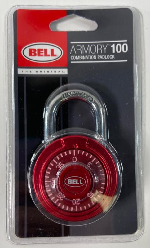 Bell Armory 100 Combination Padlock - Red