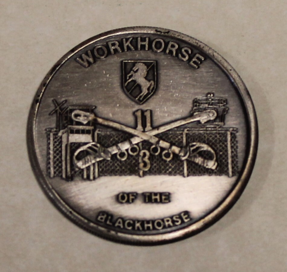 Commander 11th Armored Cavalry 3rd Squadron Army Challenge Coin