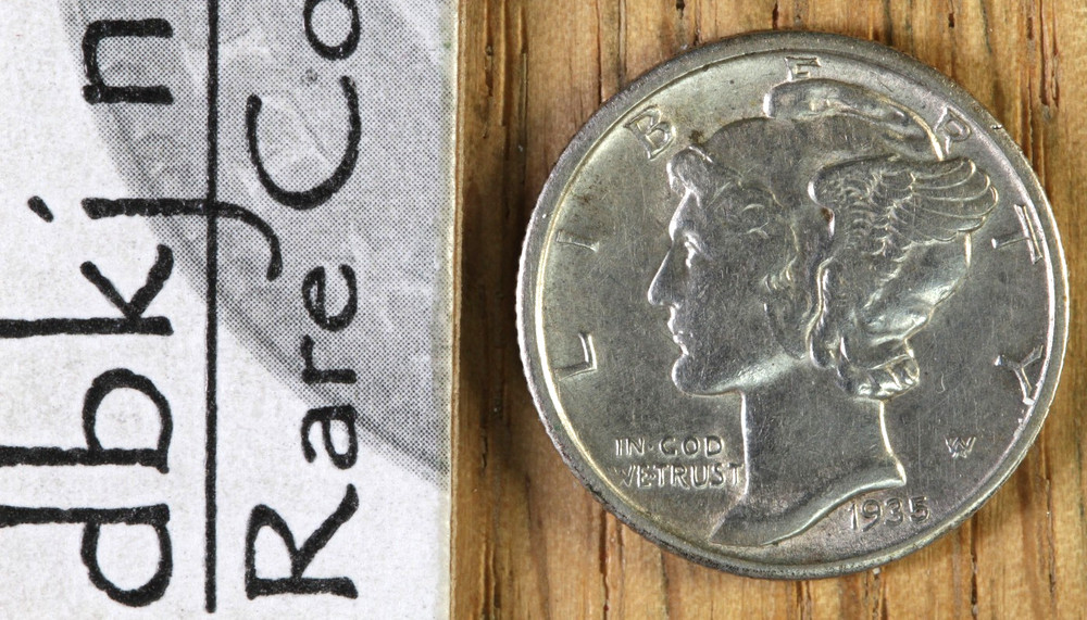 1935 D Mercury Dime 10¢ - XF+ EF+ - Extra Fine Plus