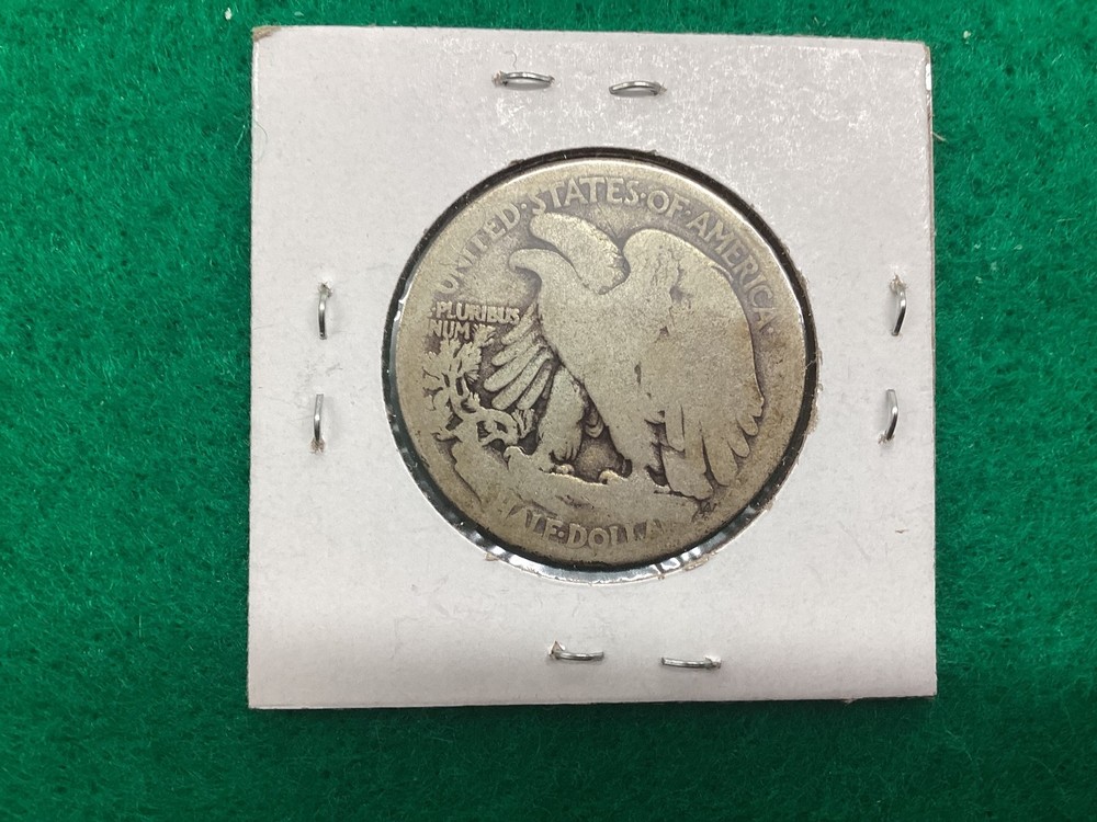 SILVER - 1916 D WALKING SILVER HALF DOLLAR - "SEMI-KEY DATE"
