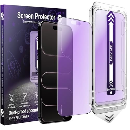 [2-Pack Matte Anti Blue Light iPhone 17 Air blue-light-blocking Matte [2-Pack]