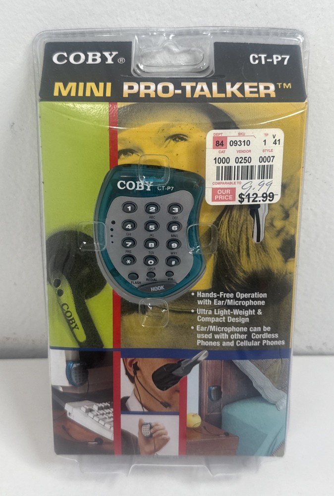 Coby Mini Pro-Talker CT-P7 Coby Electronics Corp. 2000 Hands-Free Operation New