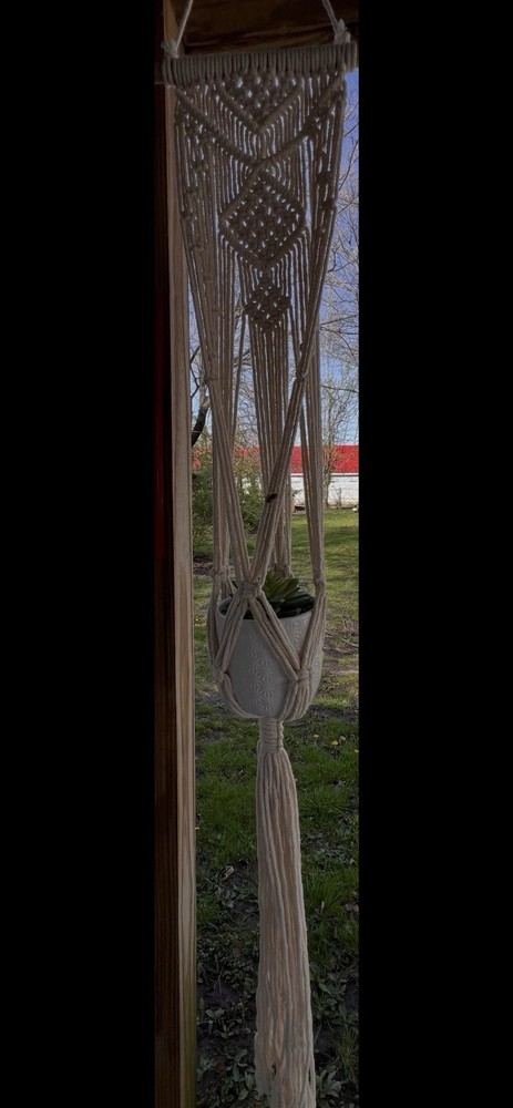 Macrame Plant Hanger Vintage