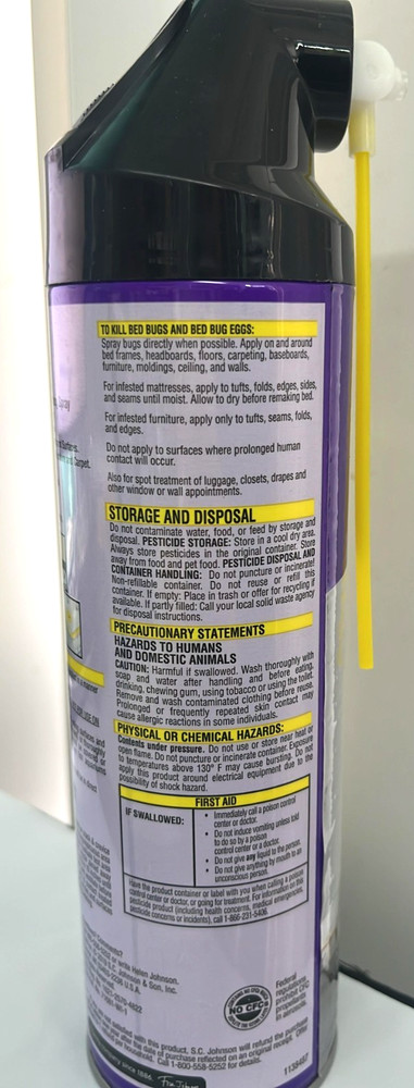 2x Raid Max Bed Bug Crack And Crevice Foaming Spray 17.5 oz each