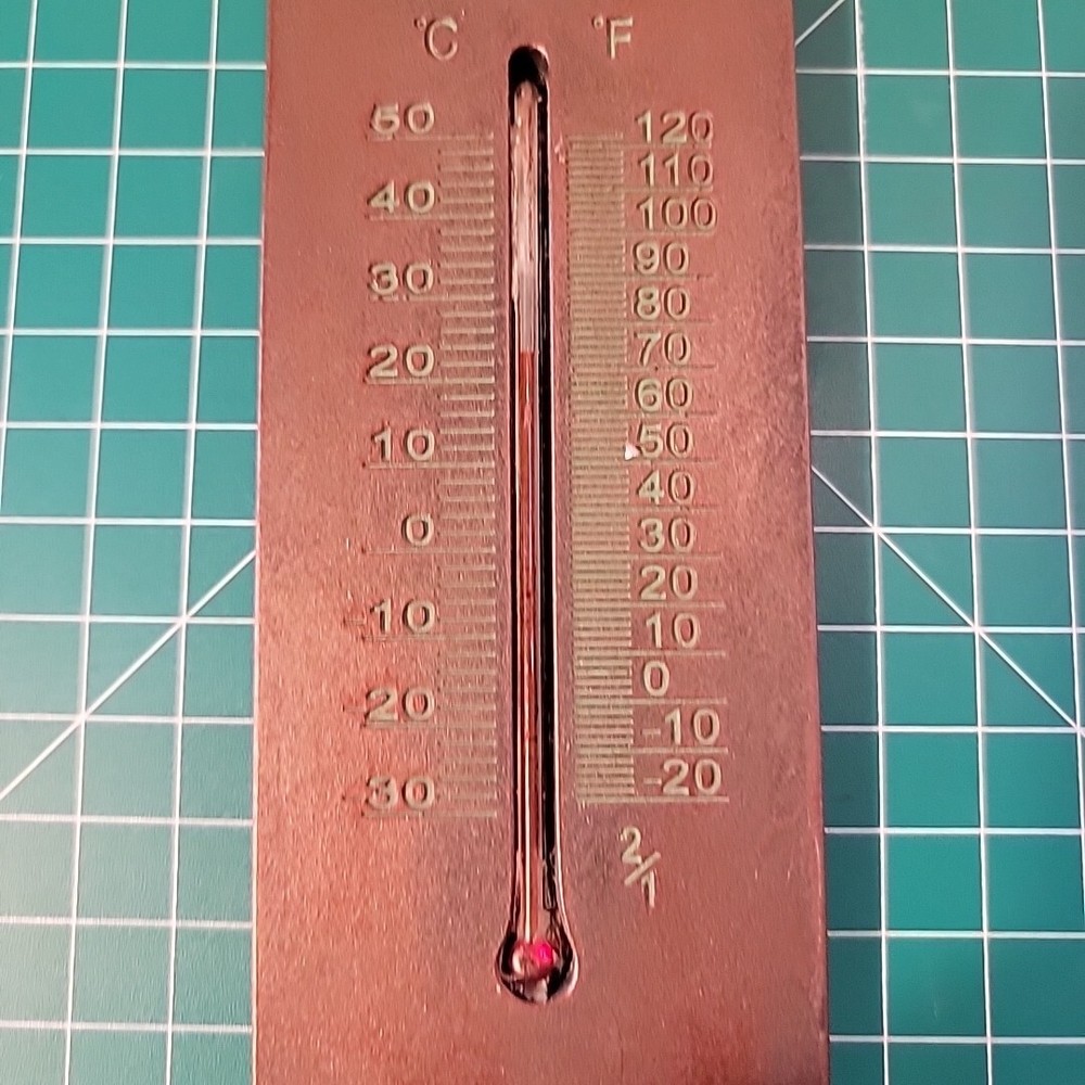 Solid Heavy Duty 🦋 Thermometer Metal Rustic Finish 8.75"