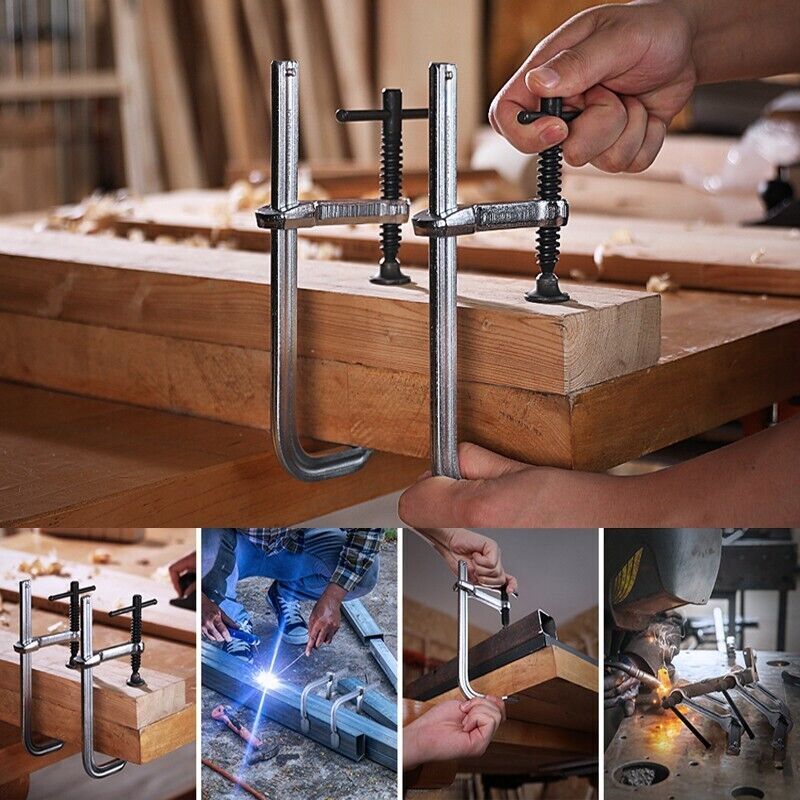 Jorgensen 12" Bar Clamps 2-pack Set Drop Forged Steel Bar Clamps for Woodworking