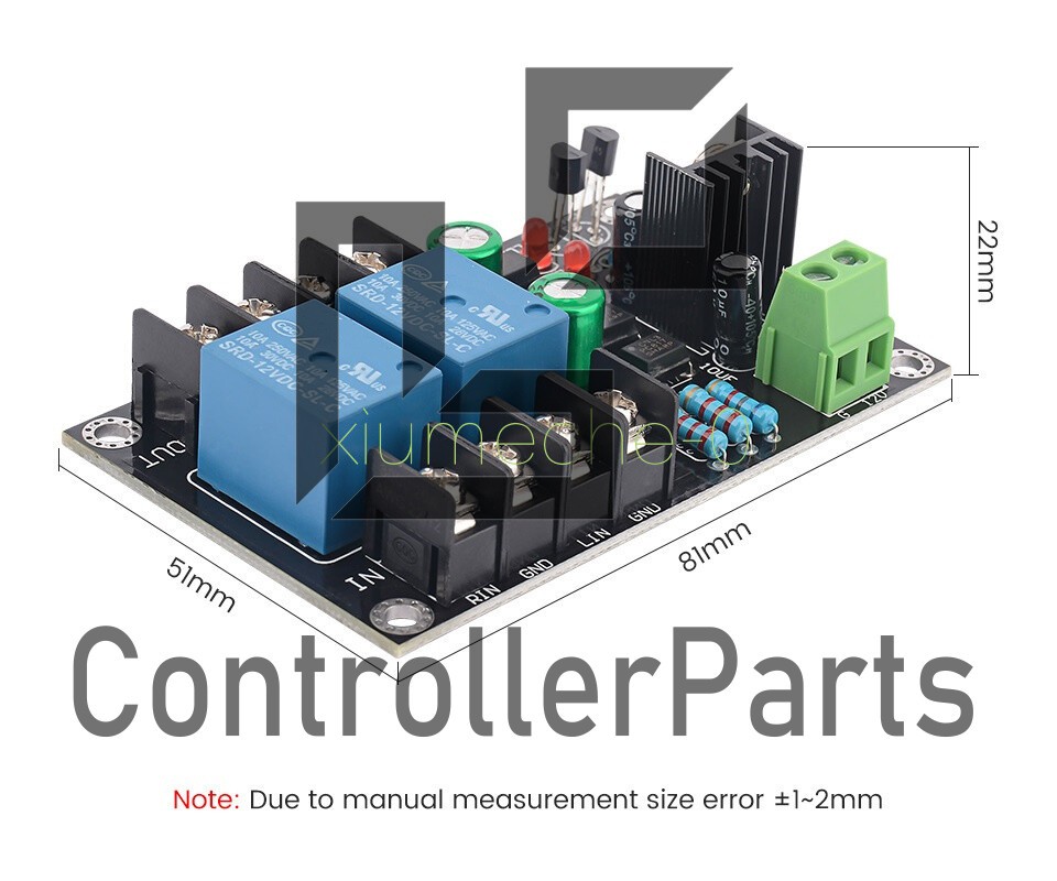 300W Digital Power Amplifier Protection Board Delay Relay Speaker Protection