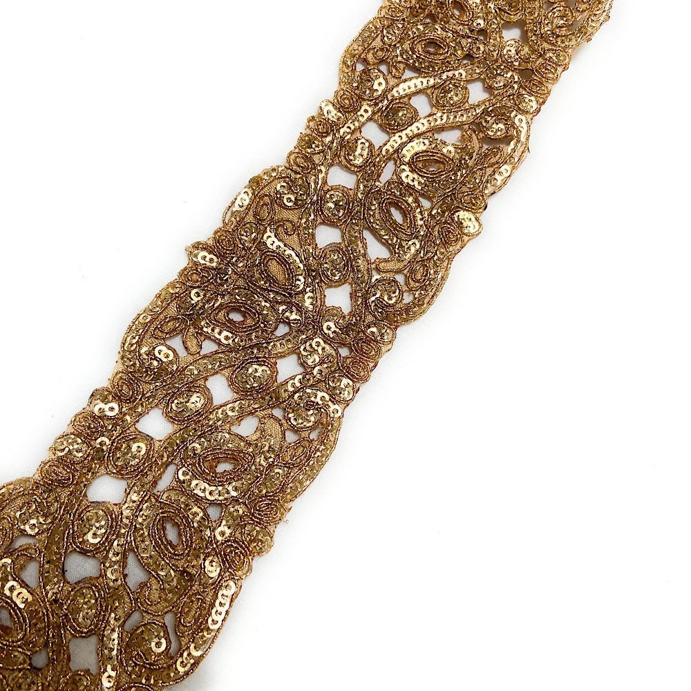 Sequin Gold Trim