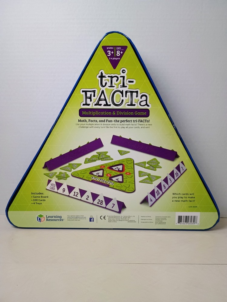 Learning Resources tri-FACTa Multiplication & Division Game Math Homeschool
