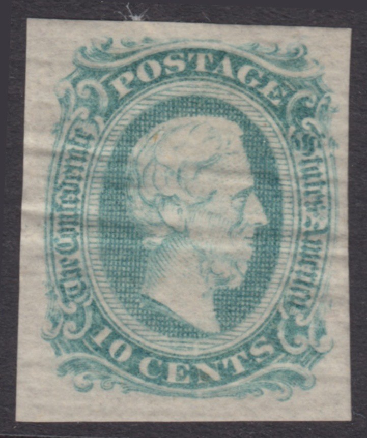~1863, Sc #11d - JEFFERSON DAVIS - MINT HINGED - OG