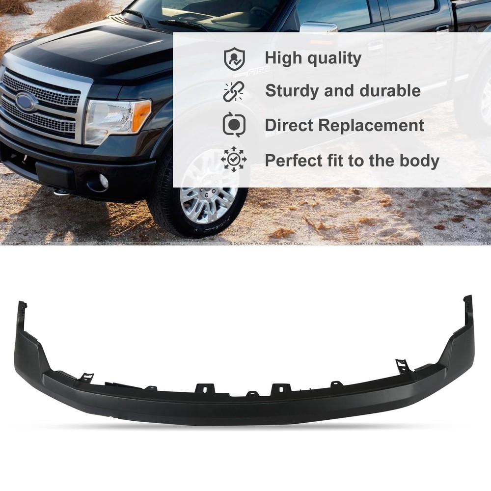F150 2009-2014 Front Upper Bumper Cover Unprimed Textured Replacement FO1000645