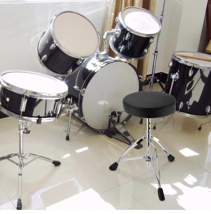 Drum Throne,Adjustable Height Tripod Stools,Portable Folding Padded with 5A Drum