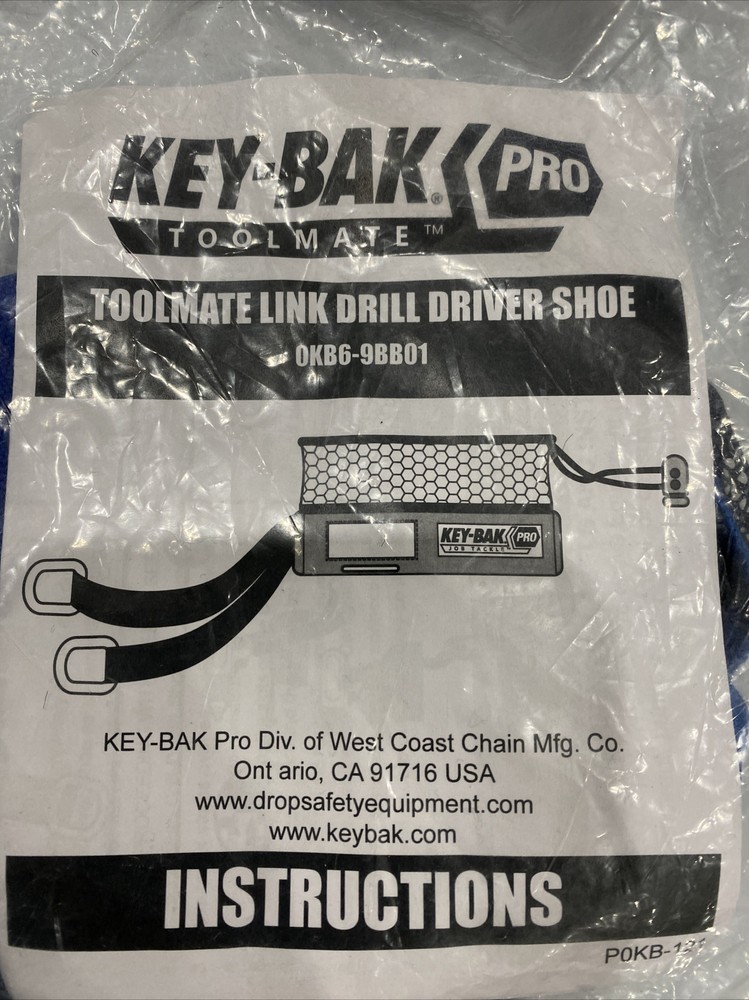 KEY-BAK Pro 0KB6-9BB01 Cordless Driver + Drill Boot Shoe Tool Attachment