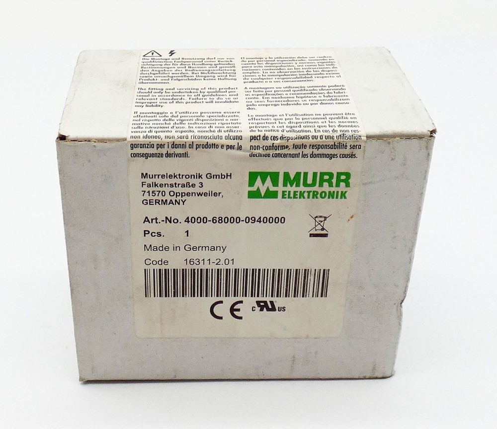 Murr Elektronik 4000-68000-0940000 Data Connector Insert -Sealed-