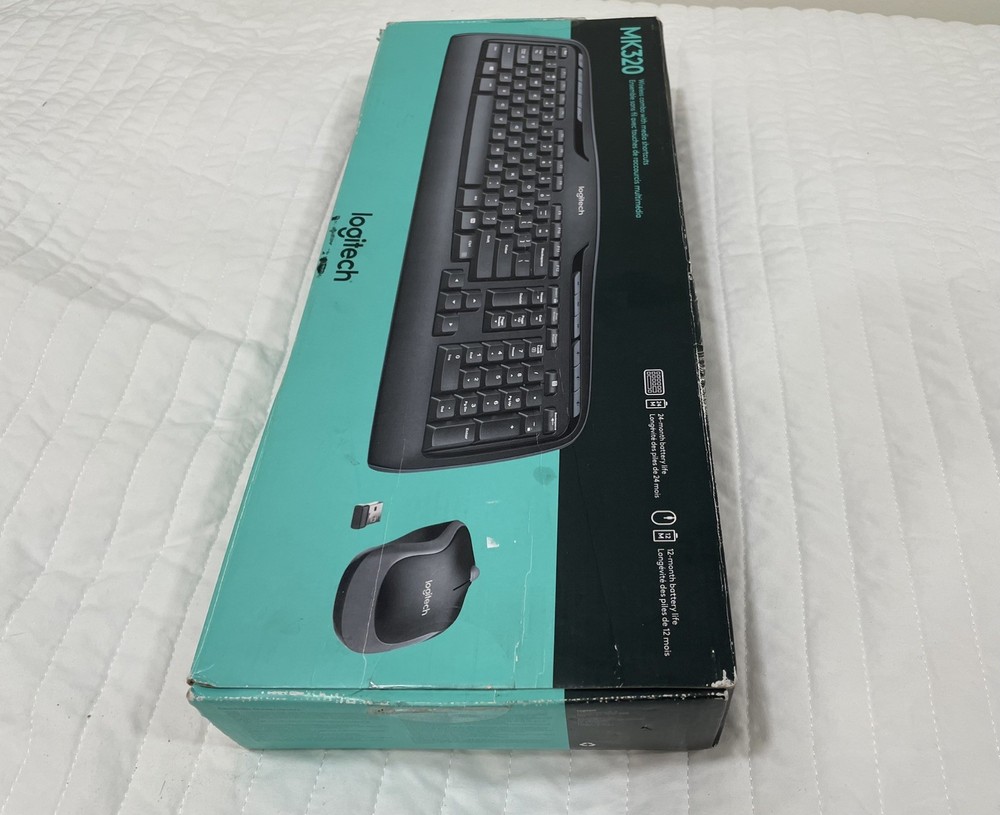 Logitech MK320 Wireless Keyboard Mouse Combo Black