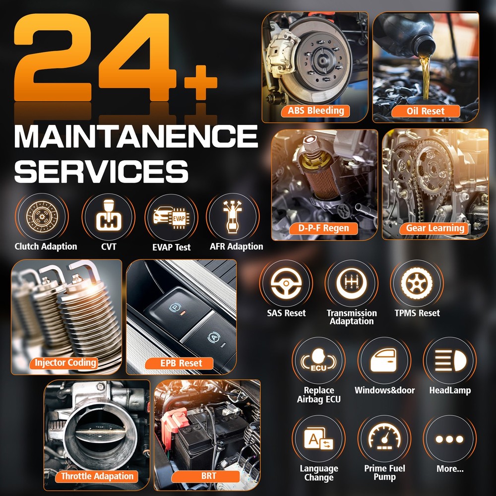 FOXWELL NT909 OBD2 Scanner WIFI Bluetooth Bi-directional Tablet Tool E~CU Coding