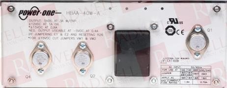 SL POWER ELECTRONICS HBAA-40W-A / HBAA40WA (USED)