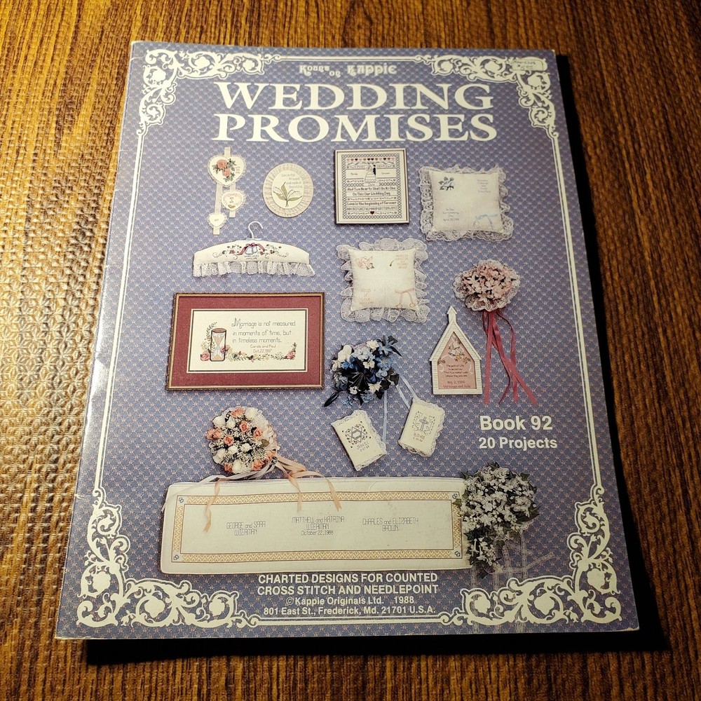 Kappie Wedding Promises Craft Pattern Book 92 20 Projects