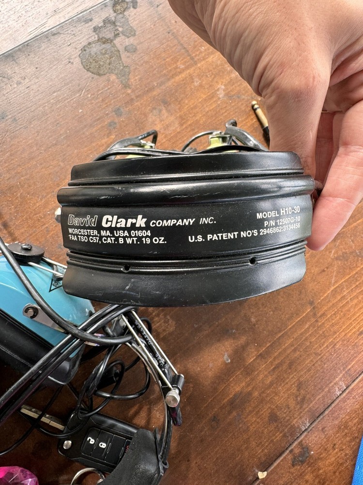 David Clark And SIGTRONICs Aviation headsets.