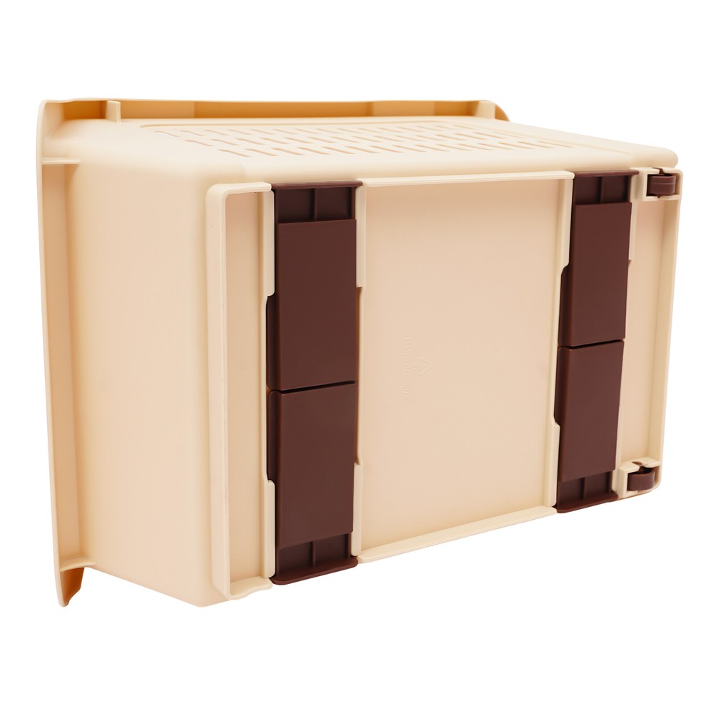 4PACK Household Plastic Storage Baskets, Small Pantry Organizer Bins Stackable