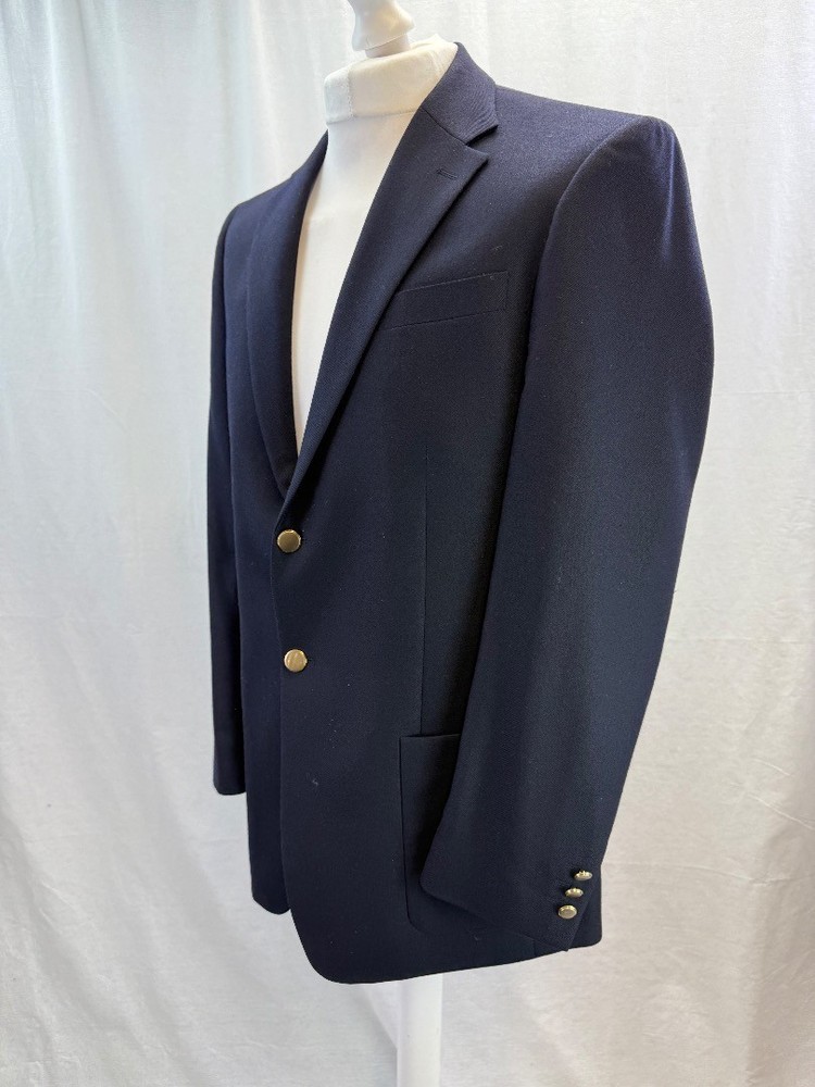 Berwin & Berwin Wool Blazer Size 40" Classic Navy Tailored Jacket