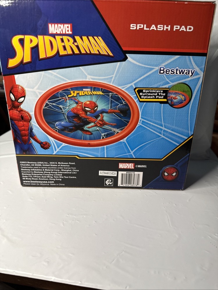 Marvel Spiderman Splash Pad Brand NEW! Ages 2+