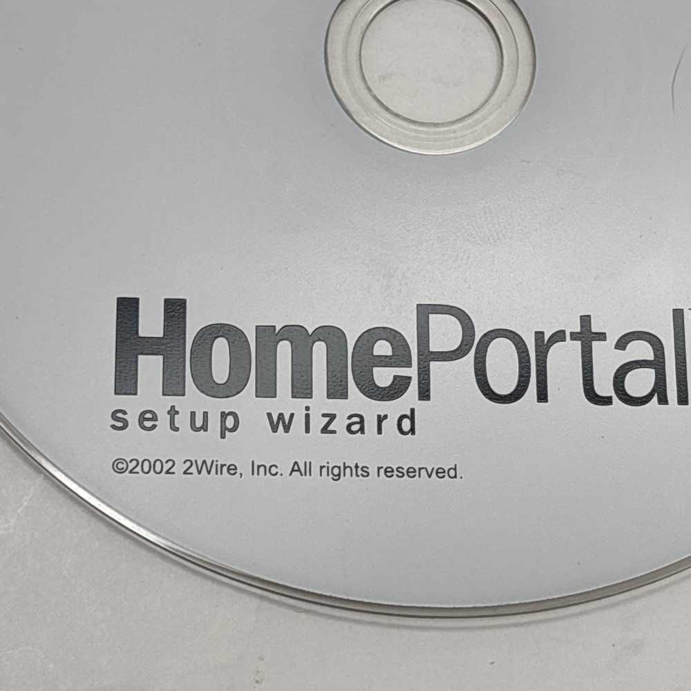 2Wire HomePortal setup wizard CD 2002