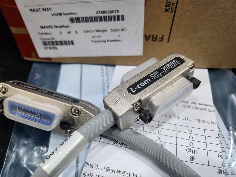 Tektronix Keithley 7007-05 Shielded GPIB Cable, 0.5M