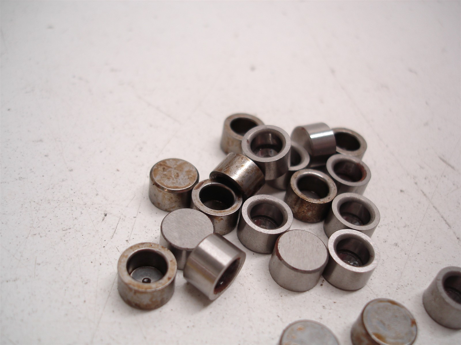 21pcs NASCAR HARDENED STEEL TIPS FOR 11/32" TITANIUM VALVES DEL WEST / XCELDYNE