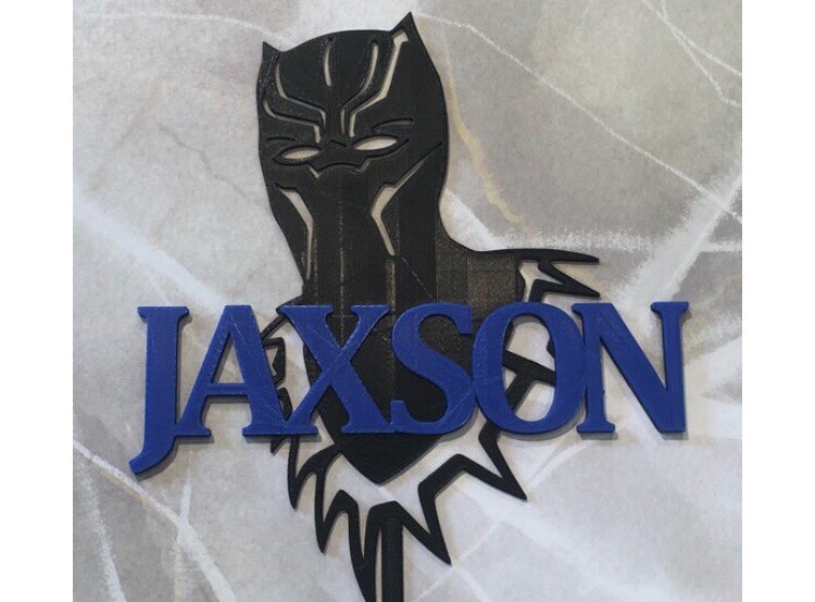 Black Panther Cake Topper Personalized Marvel Cake Topper Marvel Comics