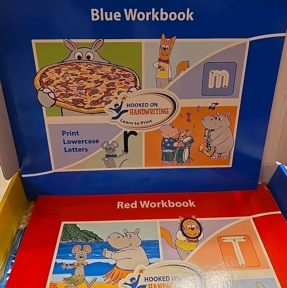 Hooked Phonics Hooked On Handwriting Learn To Print Activity Workbooks +CD-ROM