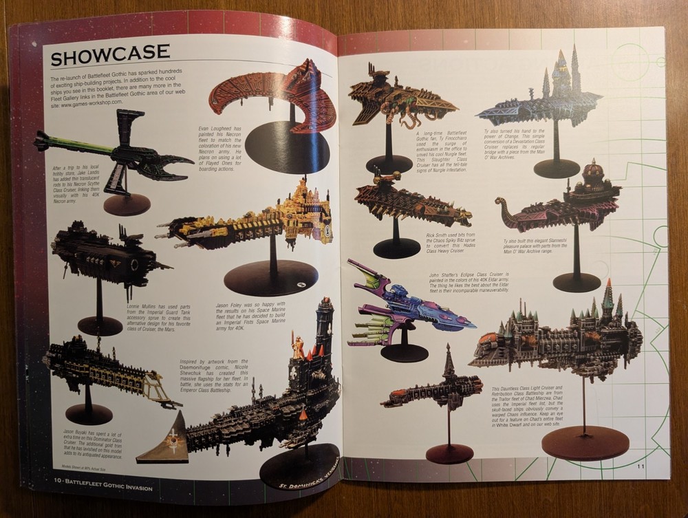 Warhammer 40k BATTLEFLEET GOTHIC INVASION Games Workshop 2002 Voidship battles