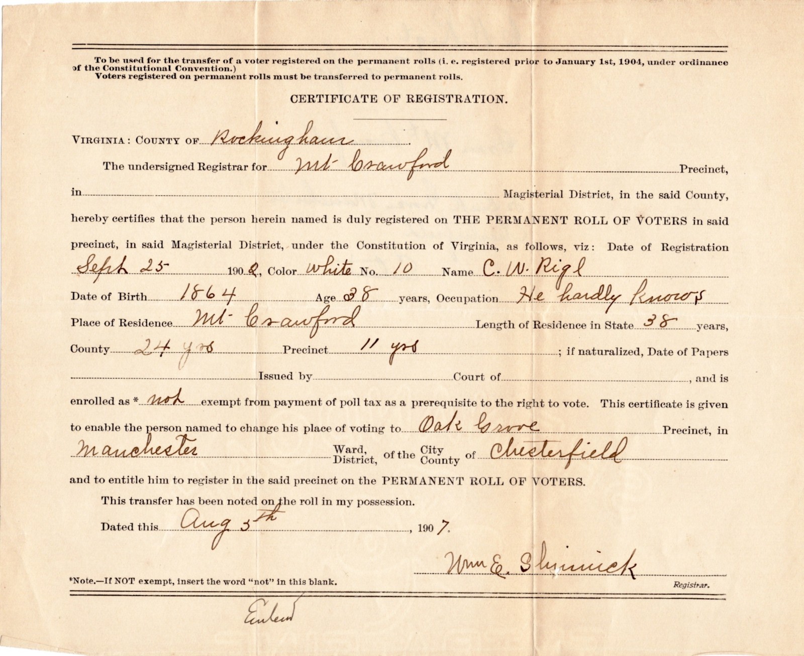 Virginia Ephemera Lot 1870–1920 – Orange, Albemarle, Somerset, Barboursville