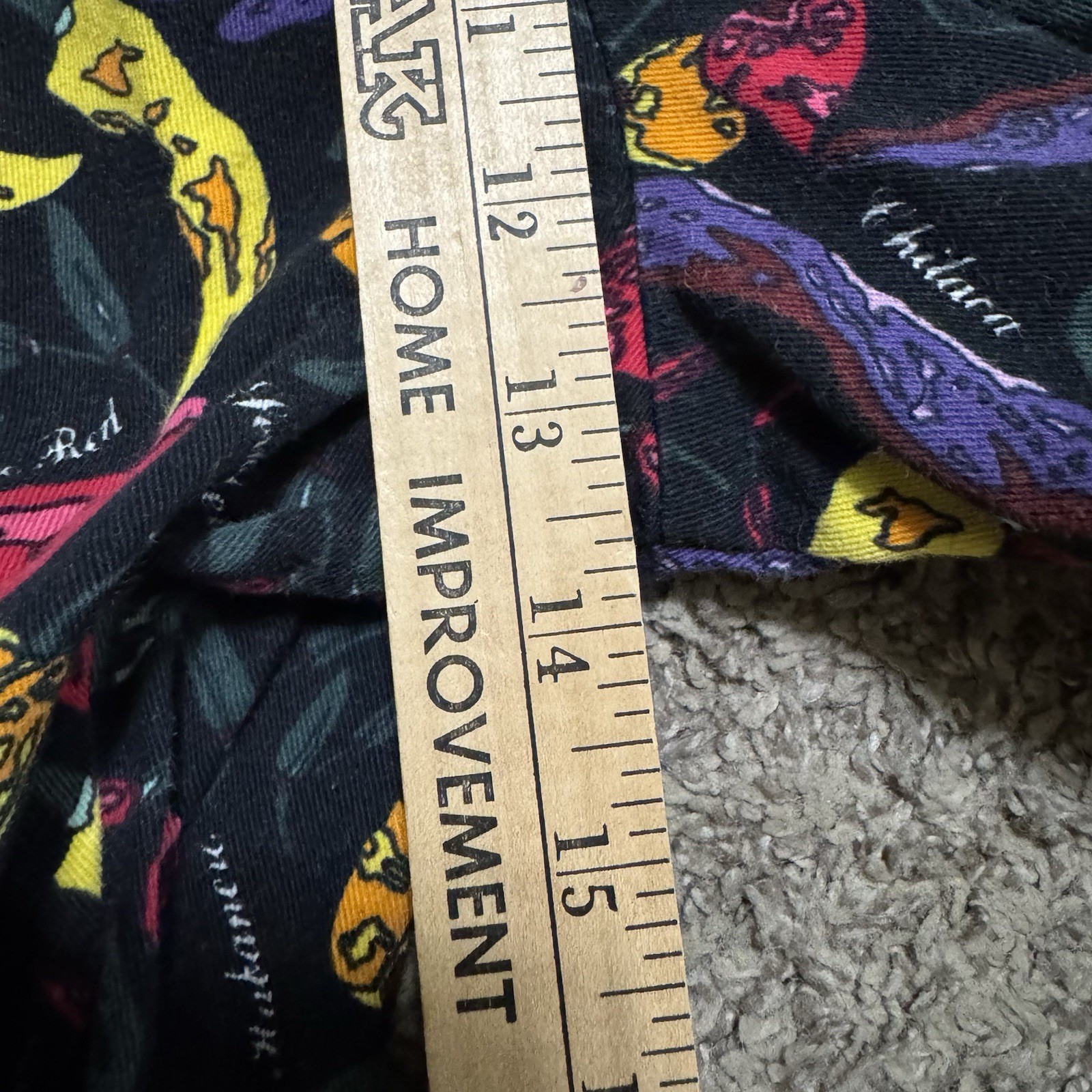 Chefwear Baggy Chef Pants Spicy Hot Peppers, Medium Elastic Drawstring