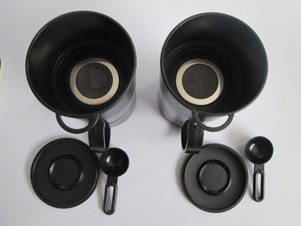 Set 2 Personal Coffee Tea Maker by Enjoy Coffee Cup Filter Net Single Serving