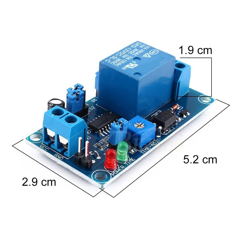 12V DC Delay Relay with Timer Turn on/Delay Off Switch Module