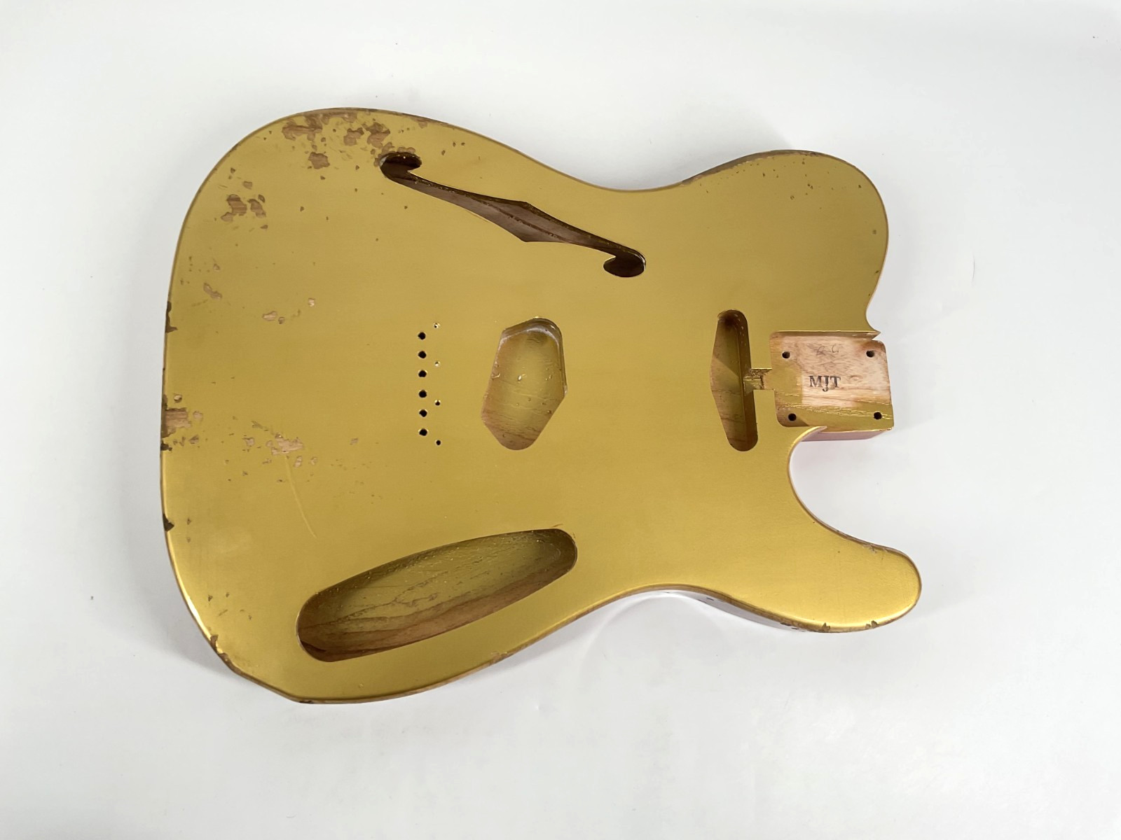 MJT Official Custom Vintage Aged Nitro Guitar Body by Mark Jenny VTL Ash Goldtop