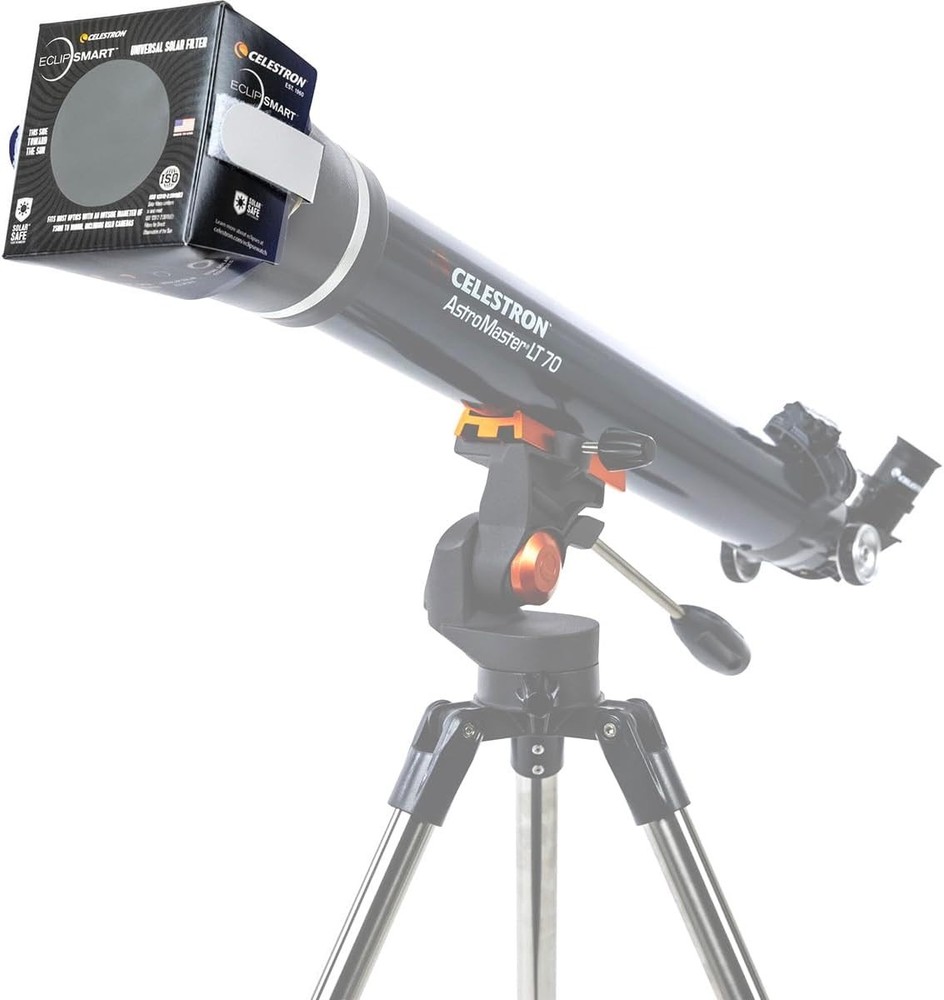 EclipSmart Folding Solar Eclipse Filter - Safe for Telescope & DSLR Cameras