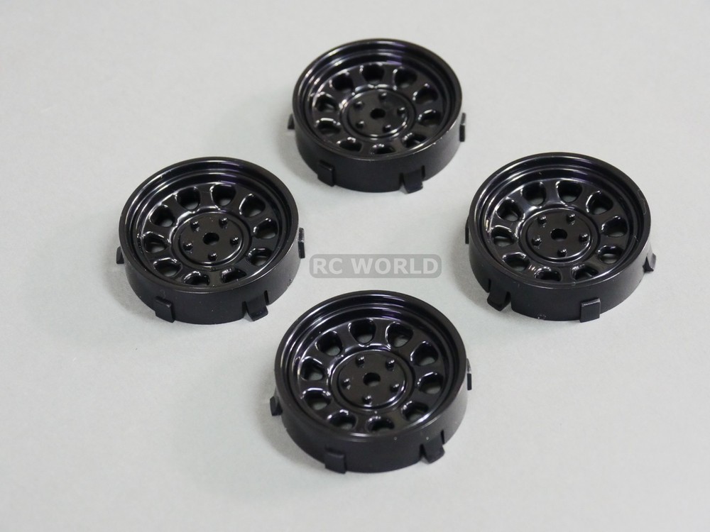 Tetsujin Wheels SUNFLOWER Inserts Adjustable Offset 3-6-9mm MATTE BLACK 4 PC